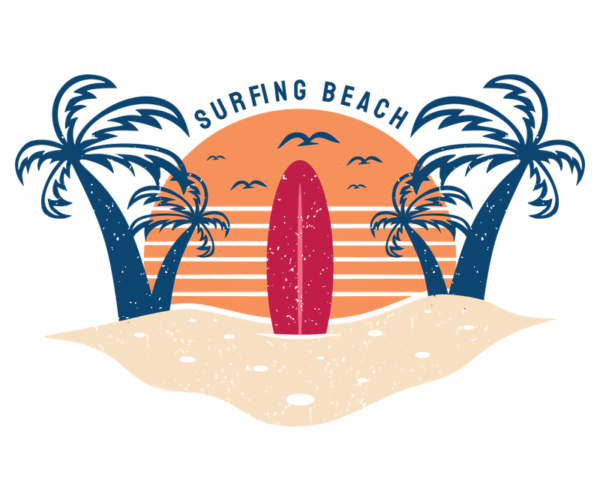 Surfing Beach - Tropical Paradise