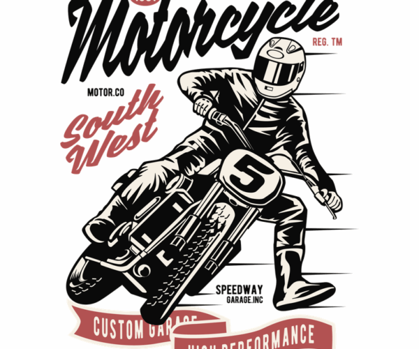 Flat Track Motorcycle - Vintage Racer