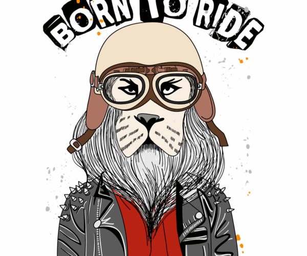 Biker Lion - Born to Ride