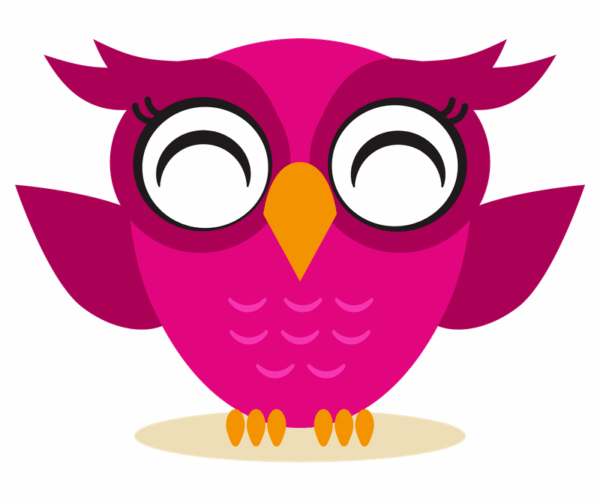 Cute Owl - Cartoon Graphic