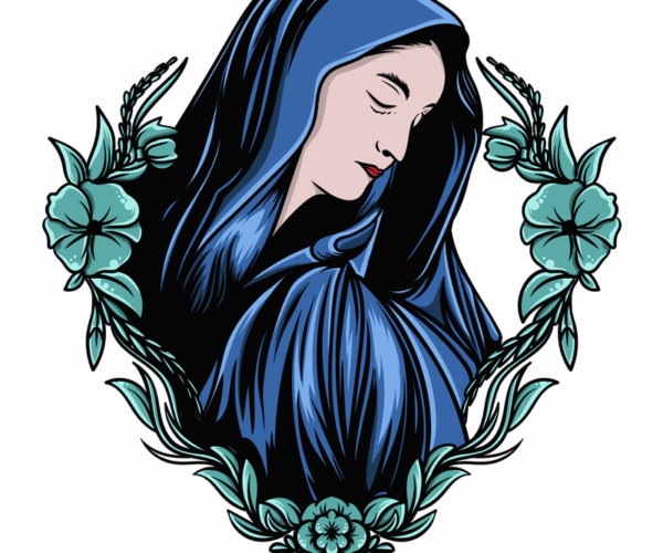 Sorrowful Virgin - Floral Devotion