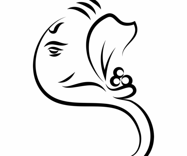 Lord Ganesha - Minimalist Art