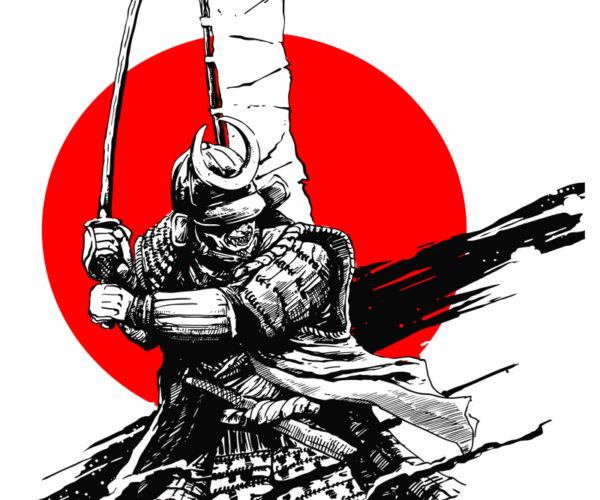 Samurai Warrior - Sun Silhouette