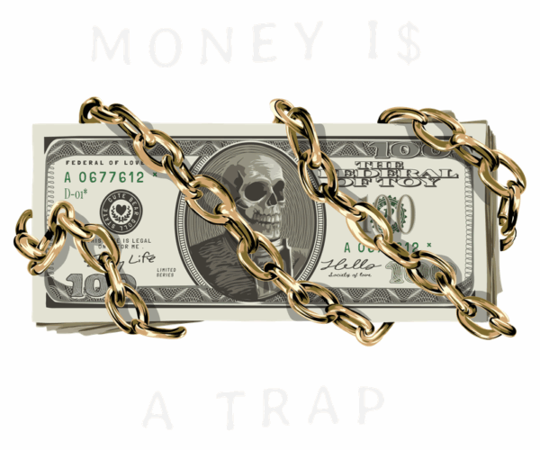 Money Trap - Gothic Currency Art