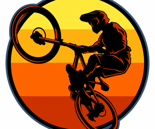 Extreme Cyclist - Sunset Stunt