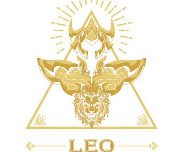 Leo Zodiac - Golden Emblem