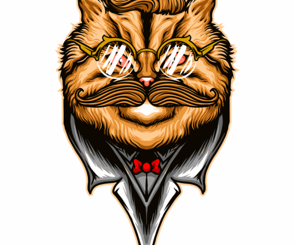 Distinguished Feline - Gentleman's Portrait