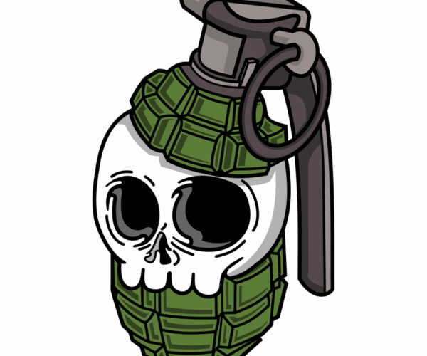 Skull Grenade - Military-Inspired Design