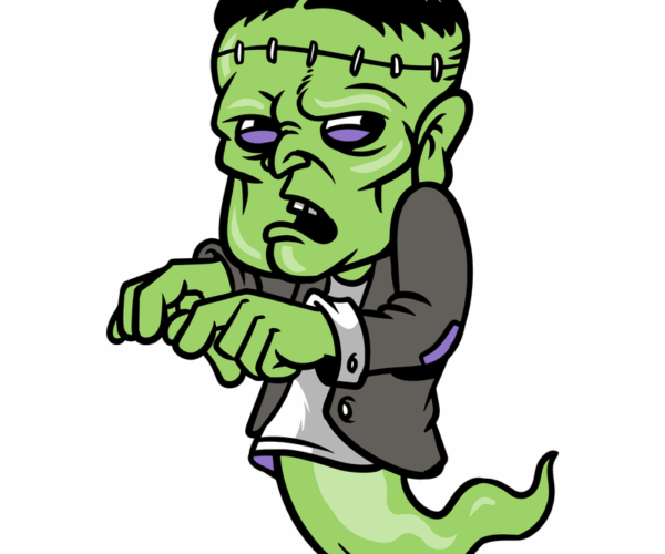 Ghostly Frankenstein - Spooky and Silly