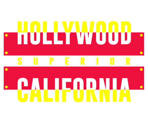 Hollywood Graphic - Retro Cali Style