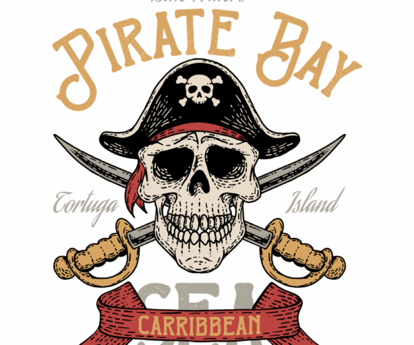 Pirate Bay - Skull & Swords Emblem