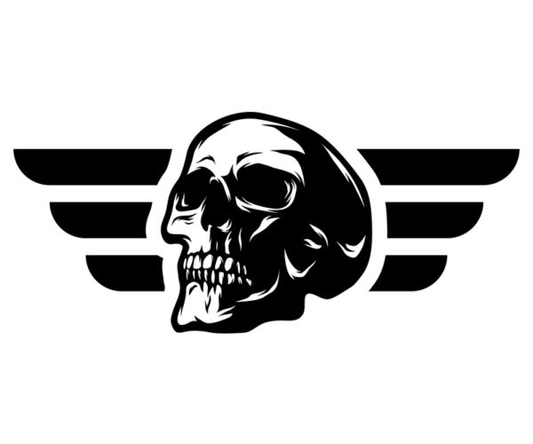Skull Emblem - Winged Reaper