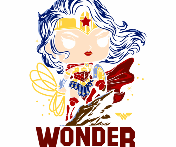 Chibi Wonder Woman - Heroic Stance