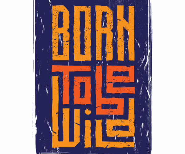 Wild Spirit - Rustic Typography Art