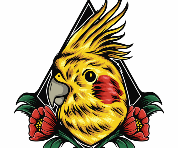 Cockatiel Portrait - Ornamental Style