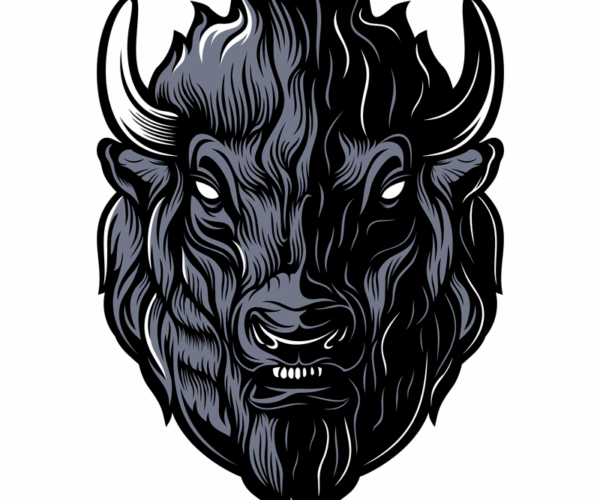 Tribal Bison - Fierce Protector