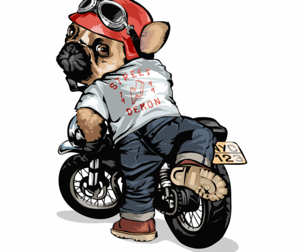 Biker Dog - Street Demon Style