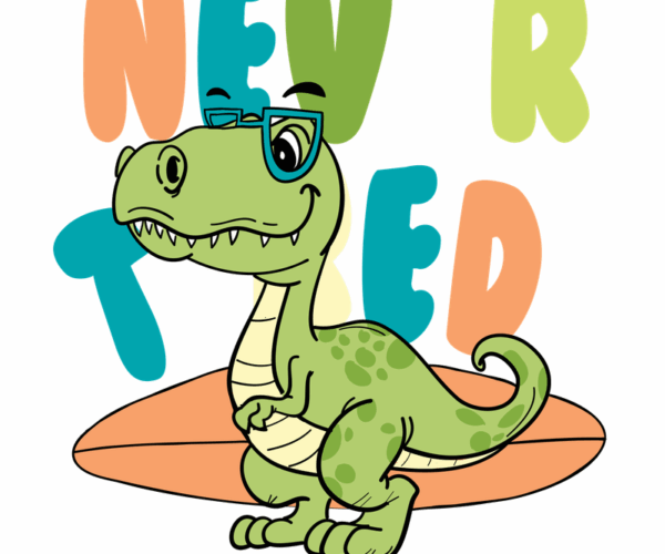 Surfing T-Rex - College Cool