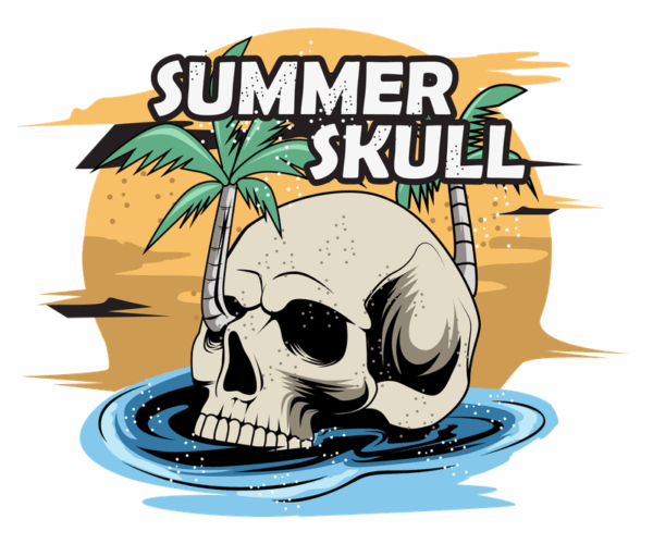 Summer Skull - Beach Vibes