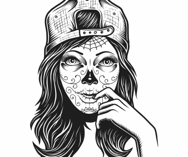 Sugar Skull Girl - Dark Urban Style