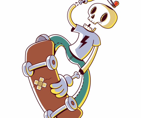 Skater Bones - Cool Character Design
