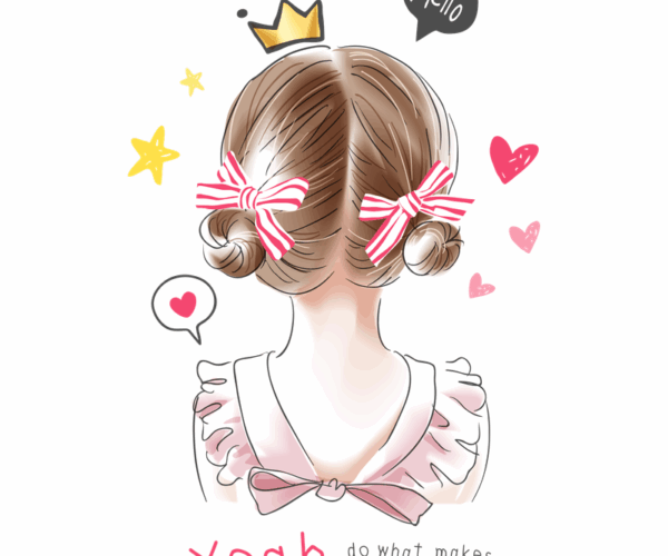 Princess Vibes - Back View of Cute Girl