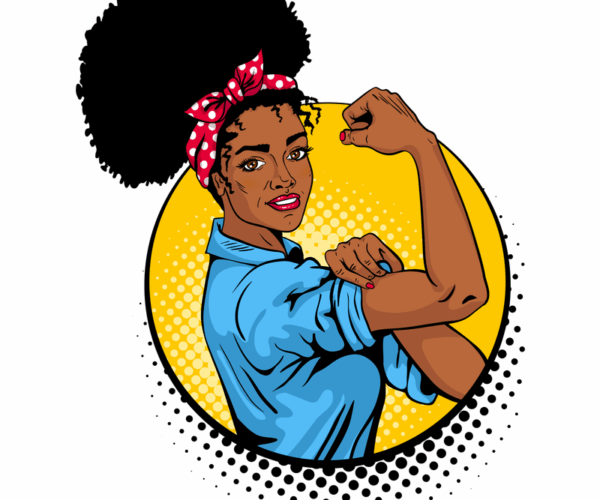 Rosie the Riveter - Afro Edition