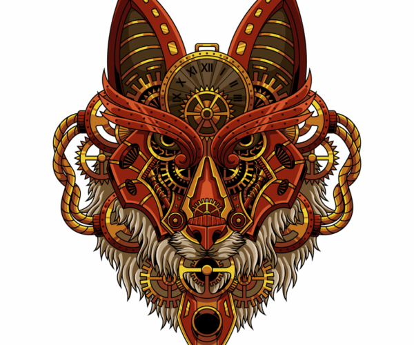 Steampunk Fox - Mechanical Marvel