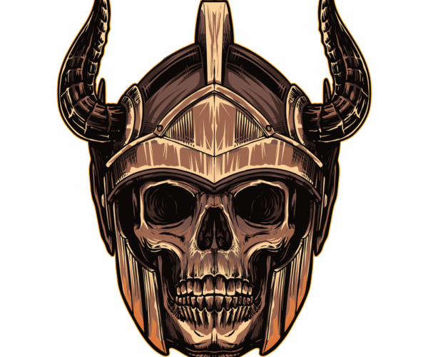 Viking Skull - Horned Helmet