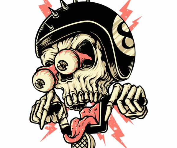 Punk Skull - Motorbike Madness