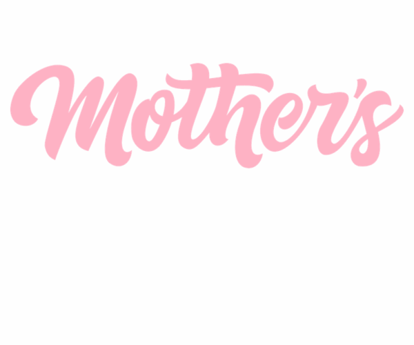 Mother's Day - Pink & White Typography