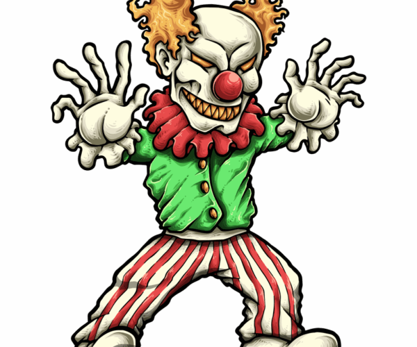 Creepy Clown - Menacing Grin