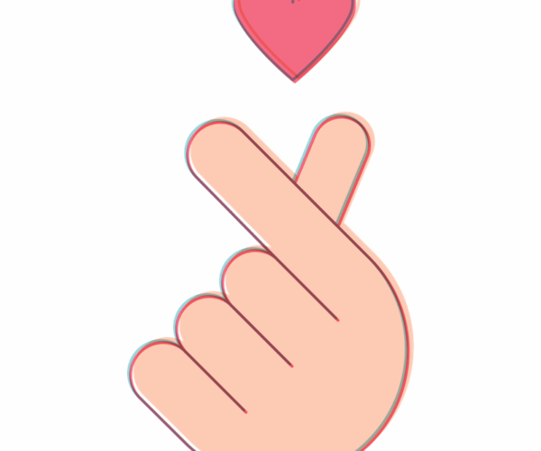 Finger Heart - Cute Korean Style