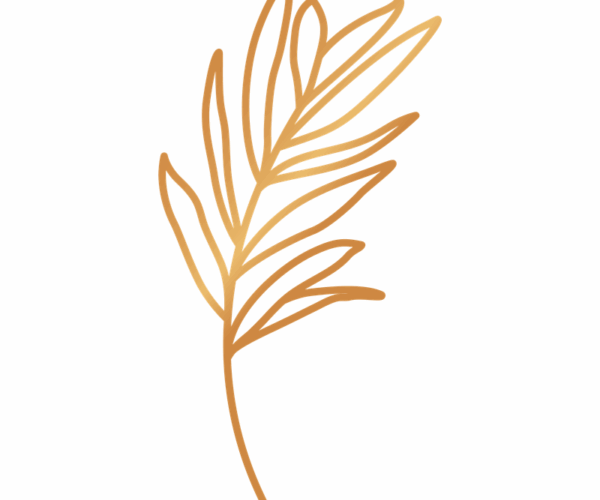 Golden Leaf - Minimalist Elegance