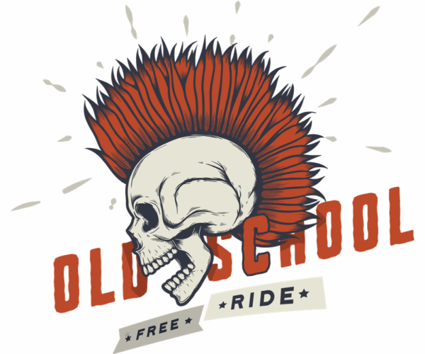 Punk Skull - Old School Ride