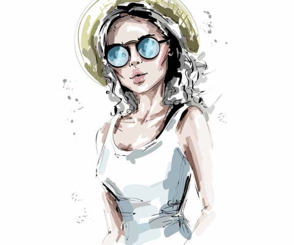 Summer Sketch - Chic Lady