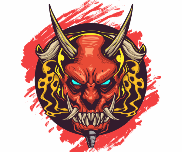 Oni Mask - Wrathful Guardian