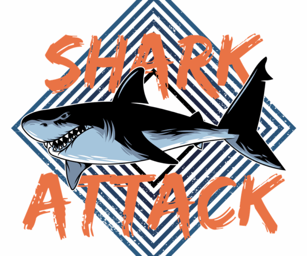 Shark Attack - Graphic Tee Design