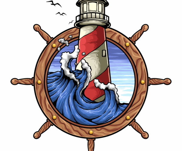 Nautical Lighthouse - Stormy Voyage