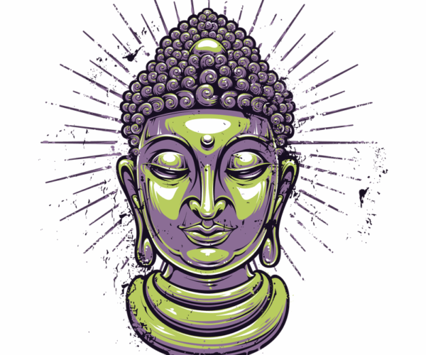 Buddha Head - Radiant Enlightenment