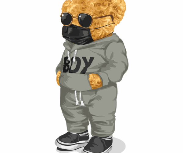 Cool Teddy - Masked and Stylish