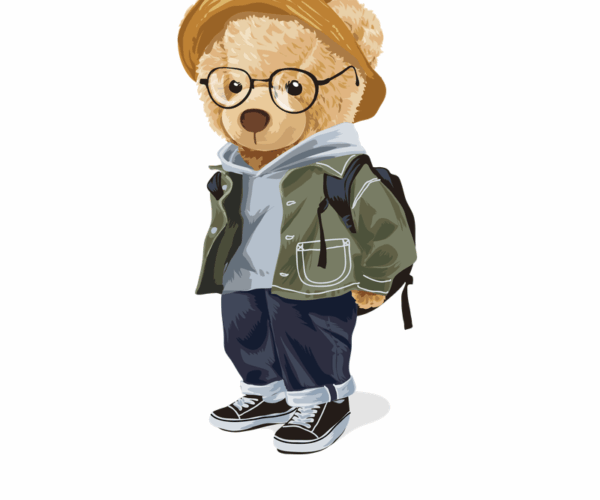 Hipster Teddy Bear - Explorer Edition