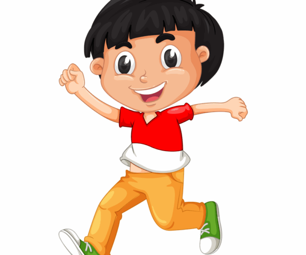 Cheerful Boy - Energetic Run