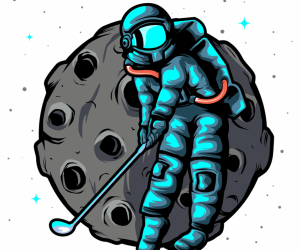 Lunar Golfer - Cosmic Swing