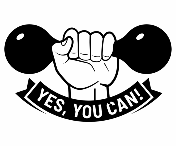 Weightlifting Hand - Motivational Graphic