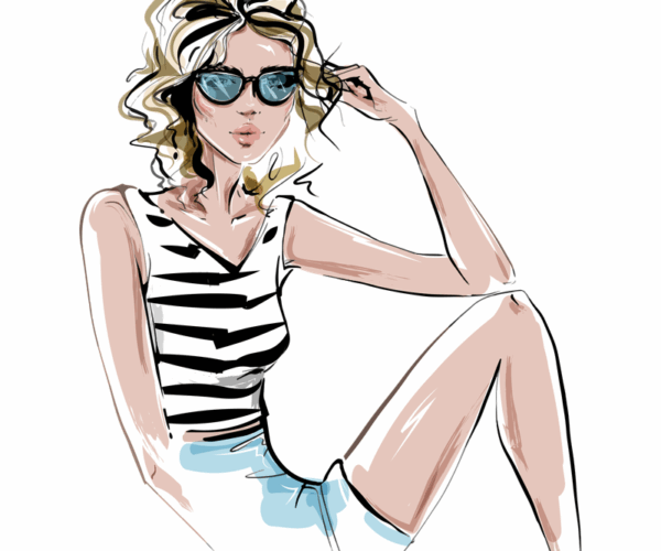 Summer Breeze - Retro Chic Illustration