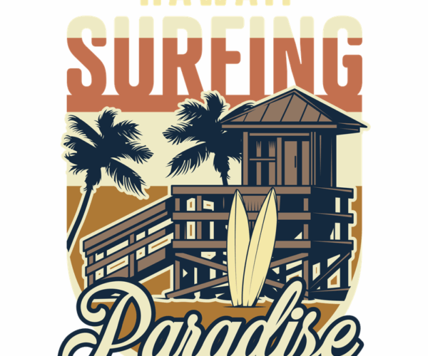 Hawaii Paradise - Surfing Scene