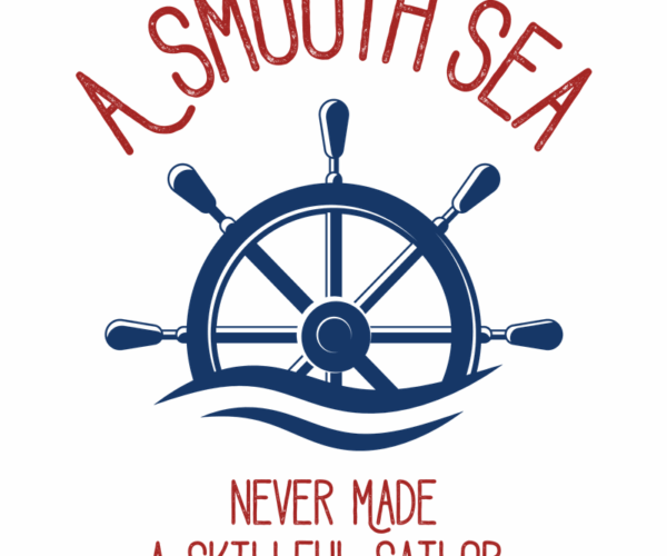 Nautical Wisdom - Sailing Ship Wheel