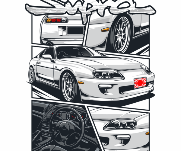 White MK4 Supra - Japanese Legend