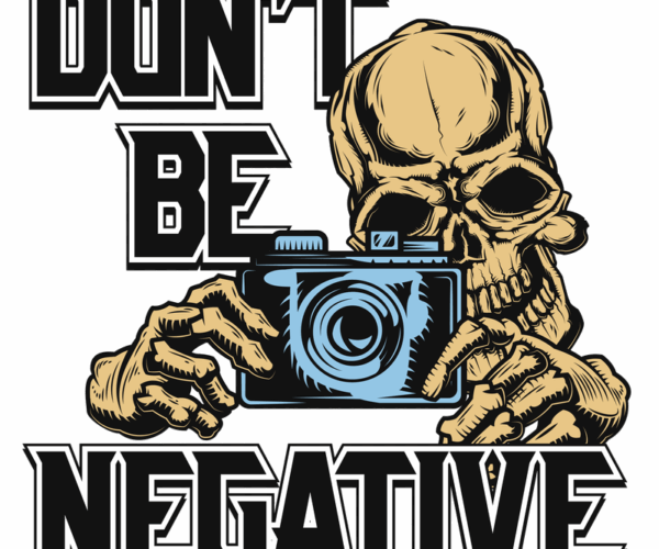Photographer Skull - Negative Vibes
